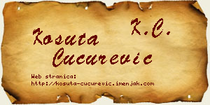 Košuta Cucurević vizit kartica